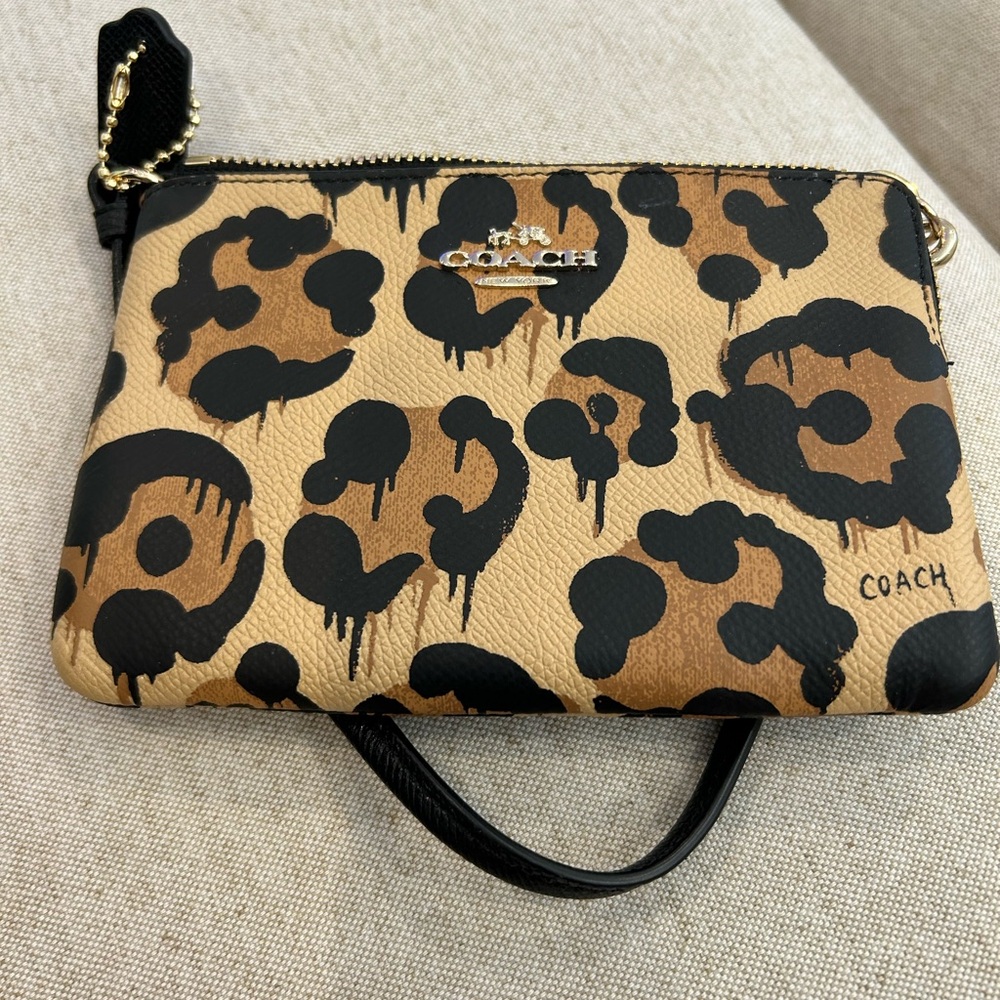 Coach Cheetah Print Wristlet